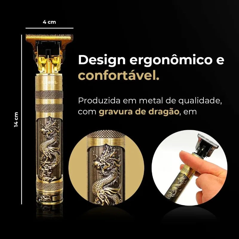 Máquina de Corte de Cabelo Profissional Elétrica para Homens, Designer para Barba