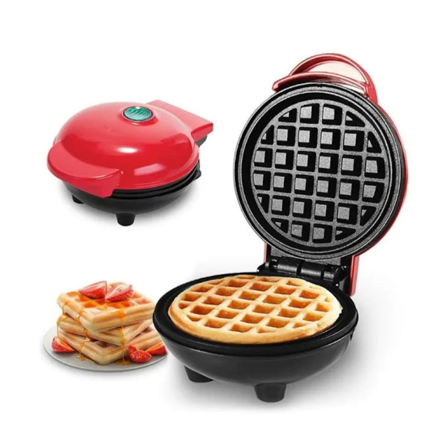 Máquina de Waffle Mini Waffler 110V – Elétrica e Antiaderente