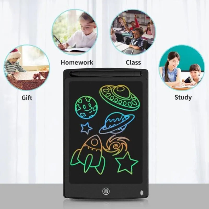 Tablet LCD Mágico de 12 Polegadas - Para Desenho e Escrita Infantil