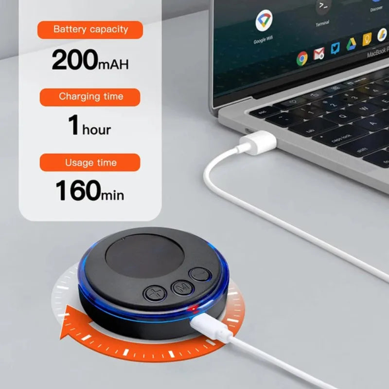 "Mini Massageador Elétrico Portátil EMS para Alívio da Dor Muscular Cervical"
