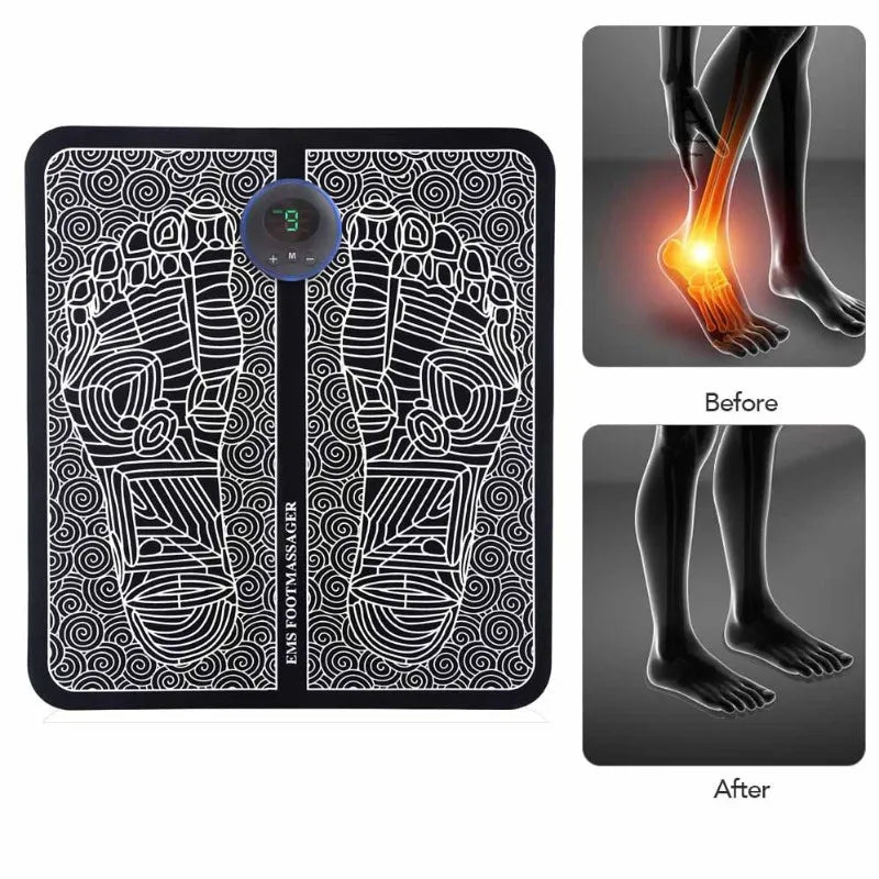Massageador Elétrico para Pés - Terapia Muscular e Relaxamento