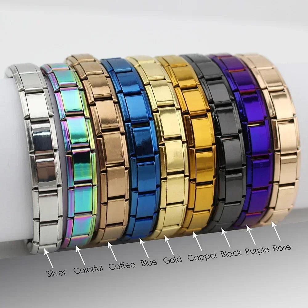 Pulseira Feminina Hapiship - 9mm de Largura, Aço Inoxidável, Estilo Charme