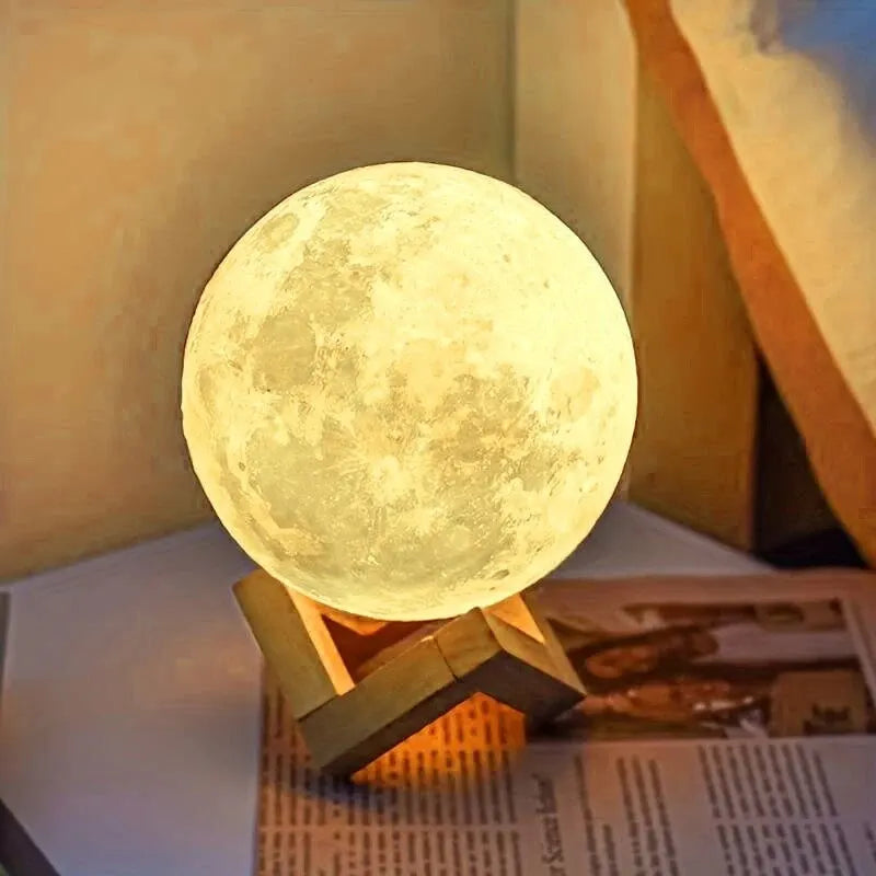 Lâmpada LED Moon Light Galaxy – A Magia do Espaço na Sua Casa!