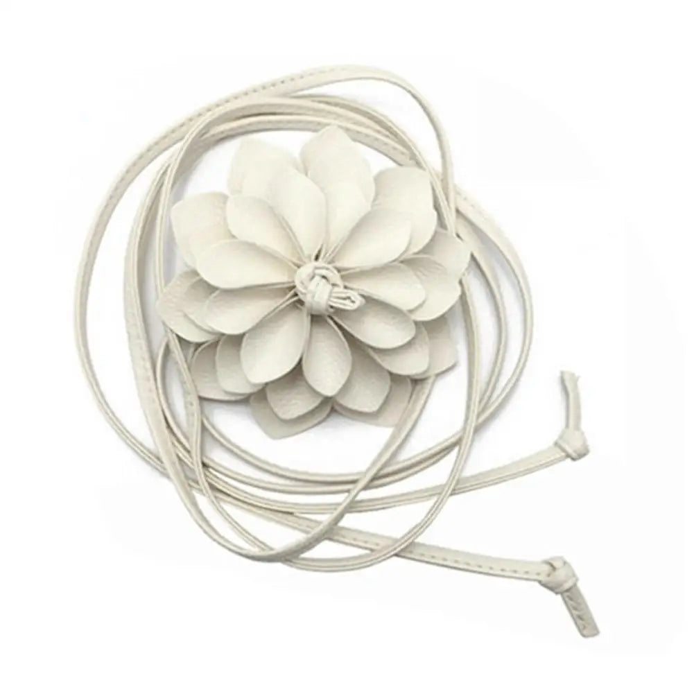 Cinto de Cintura Floral Feminino - Luxo Boêmio com Decoração de Flor