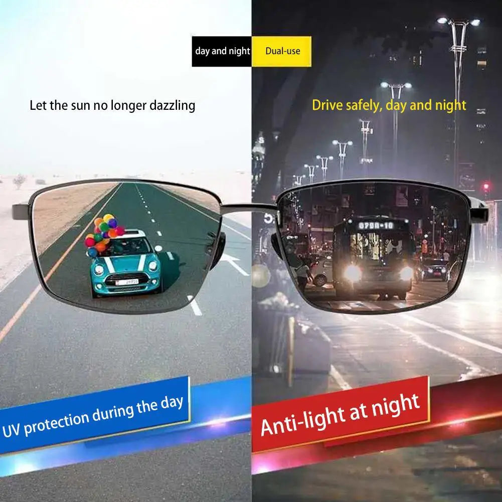 Óculos de Sol Polarizados de Metal - Anti-Radiação e Anti-Luz Azul, para Direção e Atividades ao Ar Livre