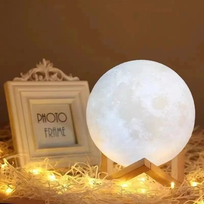 Lâmpada LED Moon Light Galaxy – A Magia do Espaço na Sua Casa!