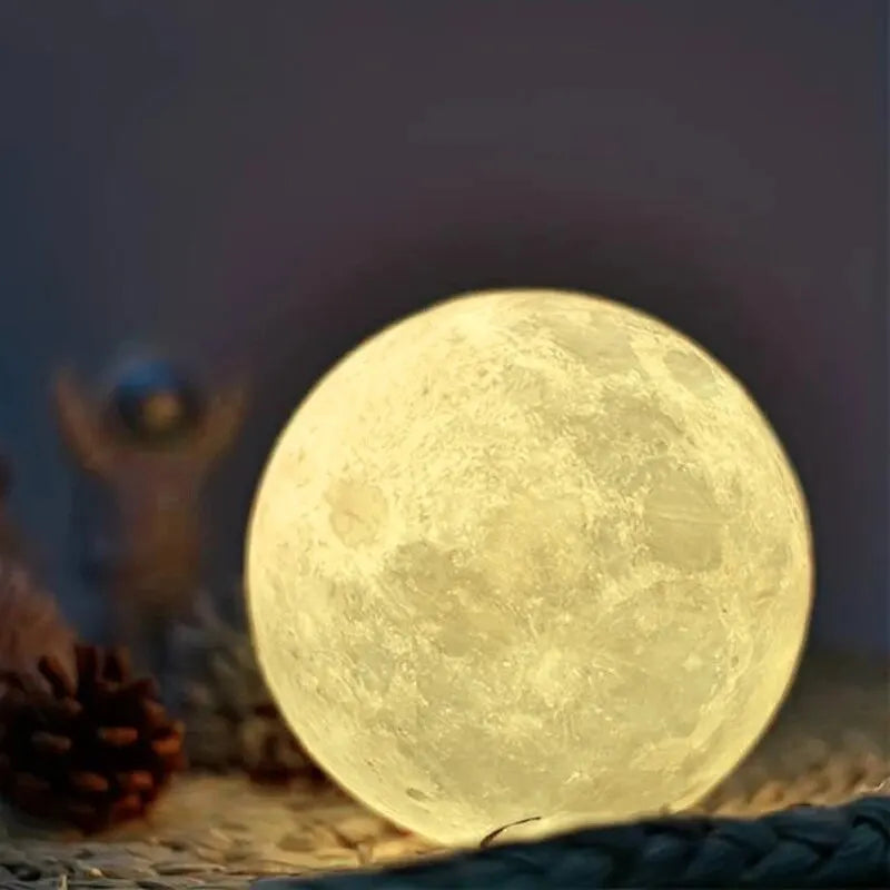 Lâmpada LED Moon Light Galaxy – A Magia do Espaço na Sua Casa!