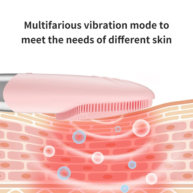 Escova de Limpeza Facial Elétrica Sonic - Massageador e Ferramenta de Cuidados com a Pele