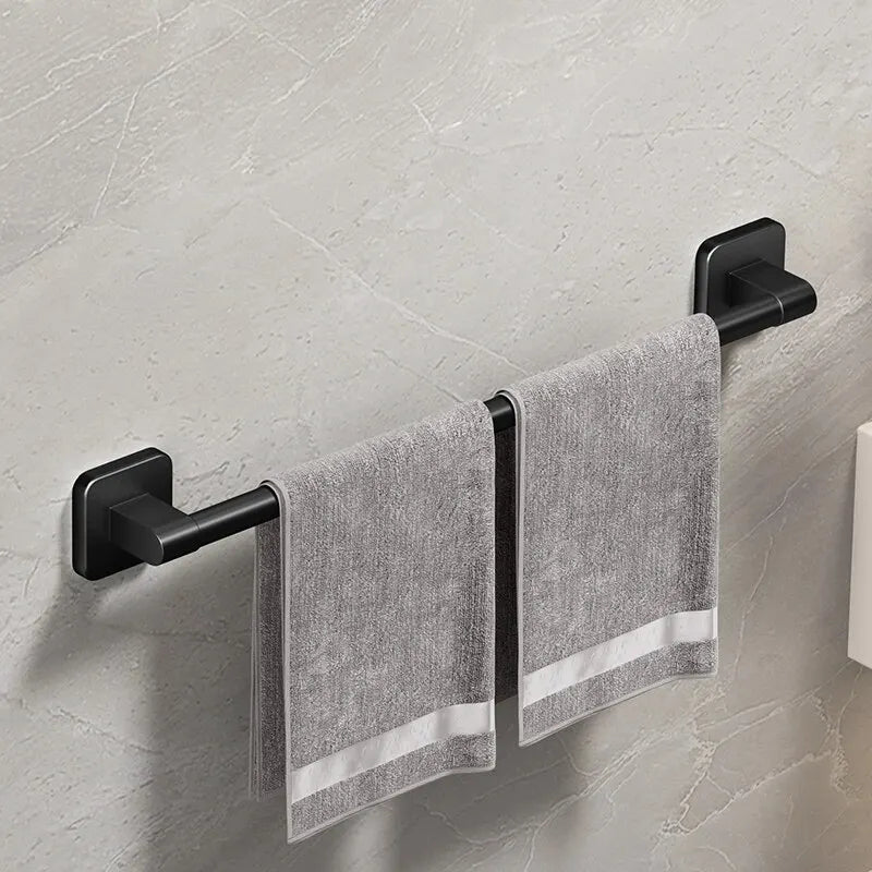 Toalheiro de Parede Sem Perfuração – Rack de Armazenamento Horizontal para Banheiro e Cozinha