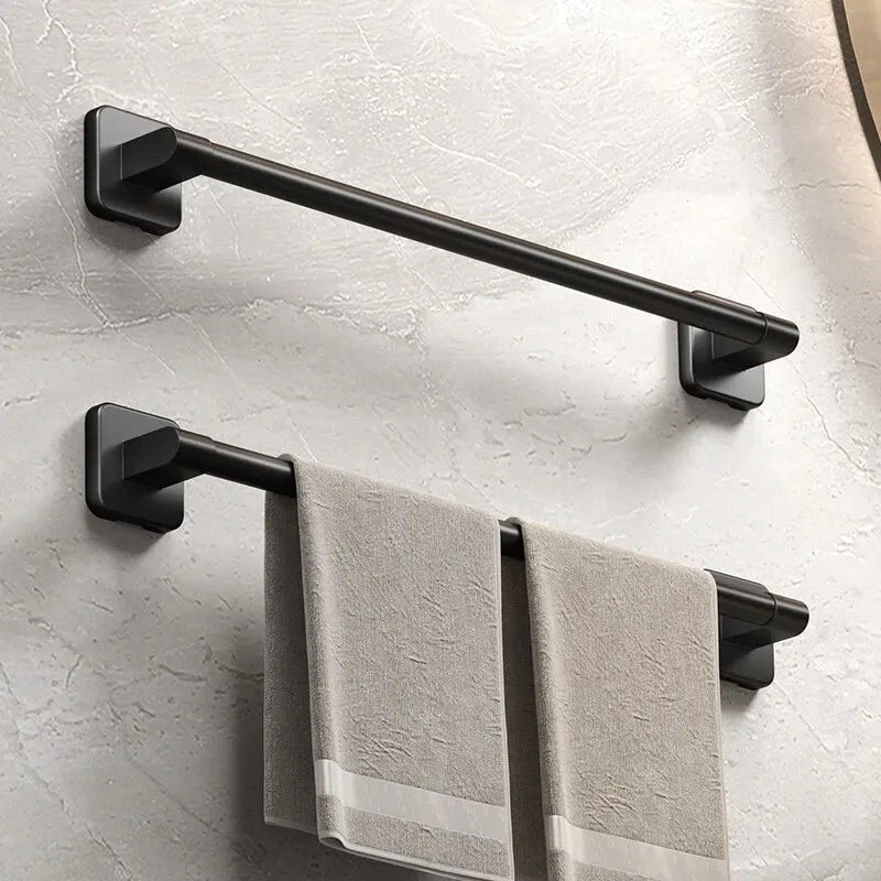 Toalheiro de Parede Sem Perfuração – Rack de Armazenamento Horizontal para Banheiro e Cozinha