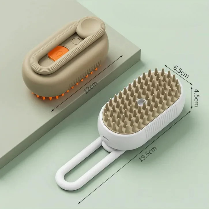 VapoPet 4X: Escova Multifuncional Vapor & Massageadora