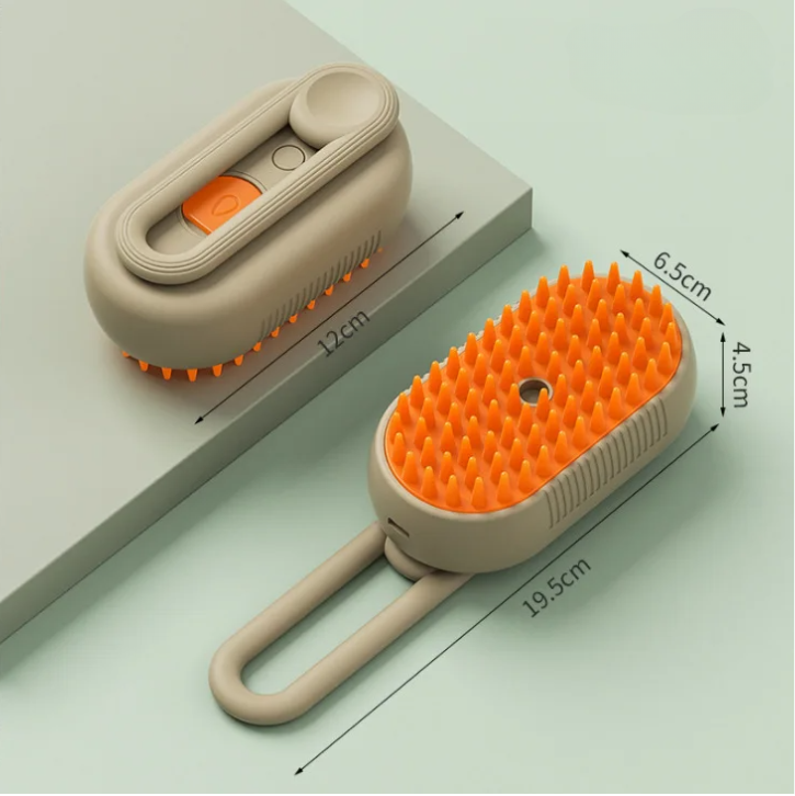 VapoPet 4X: Escova Multifuncional Vapor & Massageadora