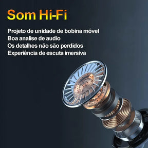 Fone de Ouvido Bluetooth 5.1 M10 TWS Estéreo com Estojo de Carregamento