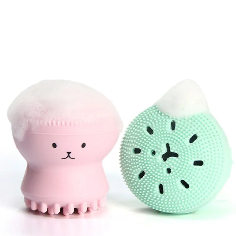 Kit de Base e Esponja Octopus Drop - Para Limpeza Facial e Maquiagem