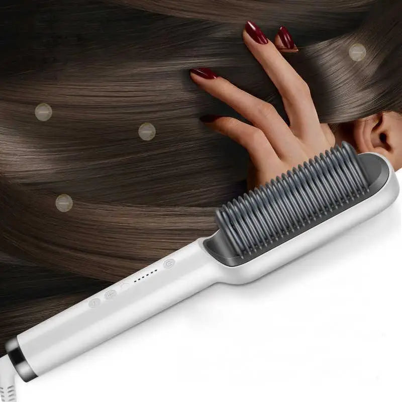 Escova de Cabelo Elétrica com Aquecimento - Bivolt e Alisamento