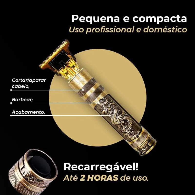 Máquina de Corte de Cabelo Profissional Elétrica para Homens, Designer para Barba