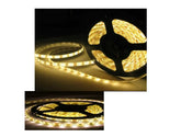 Fita LED 5m 3528 Branco Quente - À Prova d'Água e Dupla Face