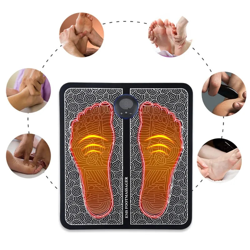 Massageador Elétrico para Pés - Terapia Muscular e Relaxamento