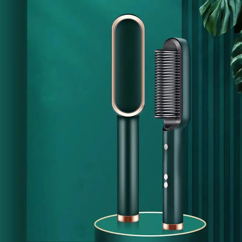 Escova de Cabelo Elétrica com Aquecimento - Bivolt e Alisamento