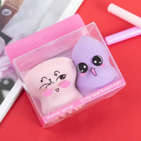 Kit de Base e Esponja Octopus Drop - Para Limpeza Facial e Maquiagem