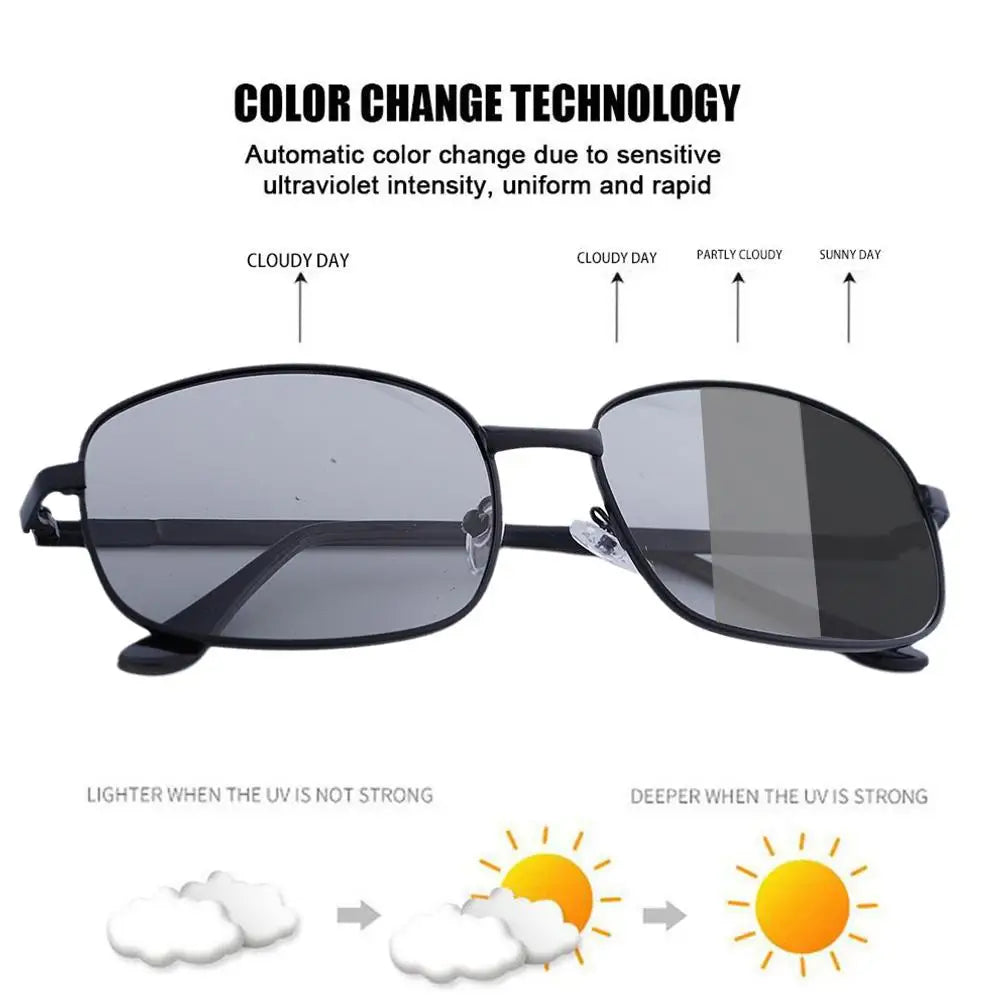 Óculos de Sol Polarizados de Metal - Anti-Radiação e Anti-Luz Azul, para Direção e Atividades ao Ar Livre