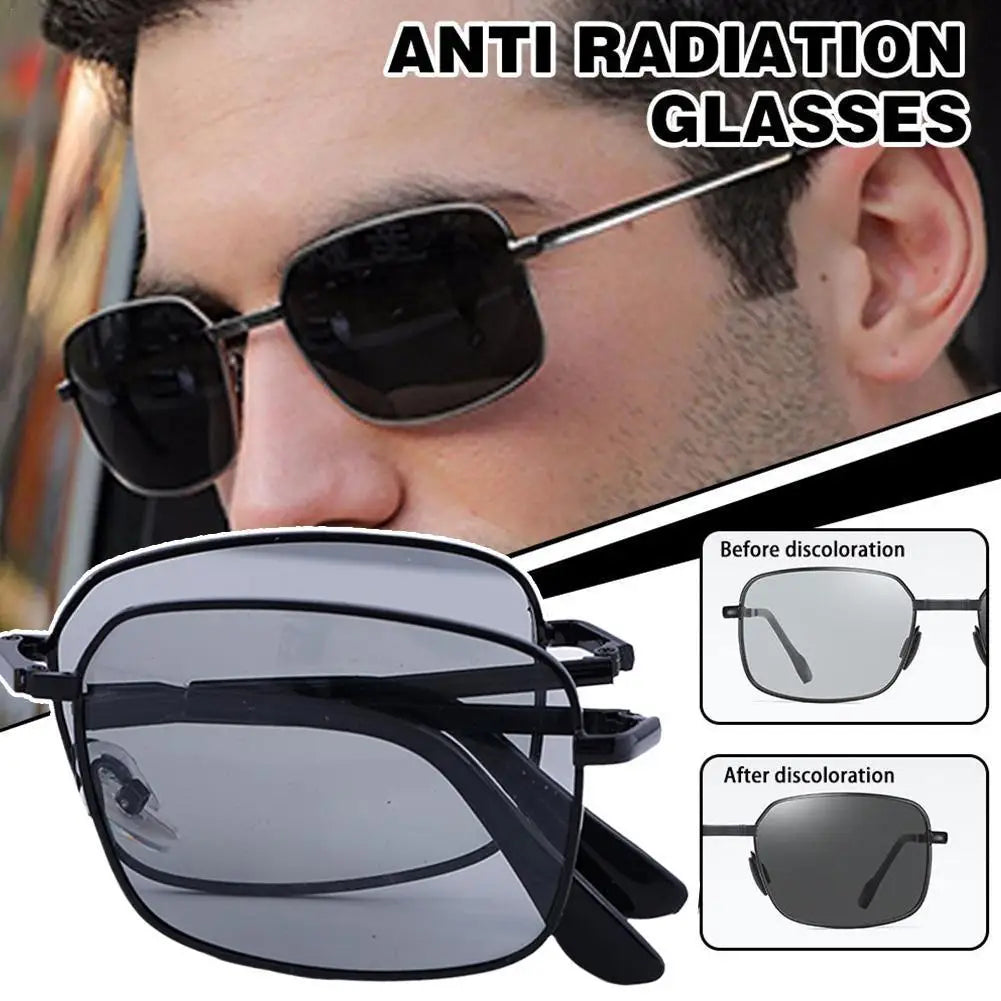 Óculos de Sol Polarizados de Metal - Anti-Radiação e Anti-Luz Azul, para Direção e Atividades ao Ar Livre