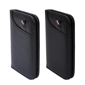 Carteira Super Fina e Macia para Homens, em Couro PU, Mini Carteira para Cartão de Crédito e Porta-cartões