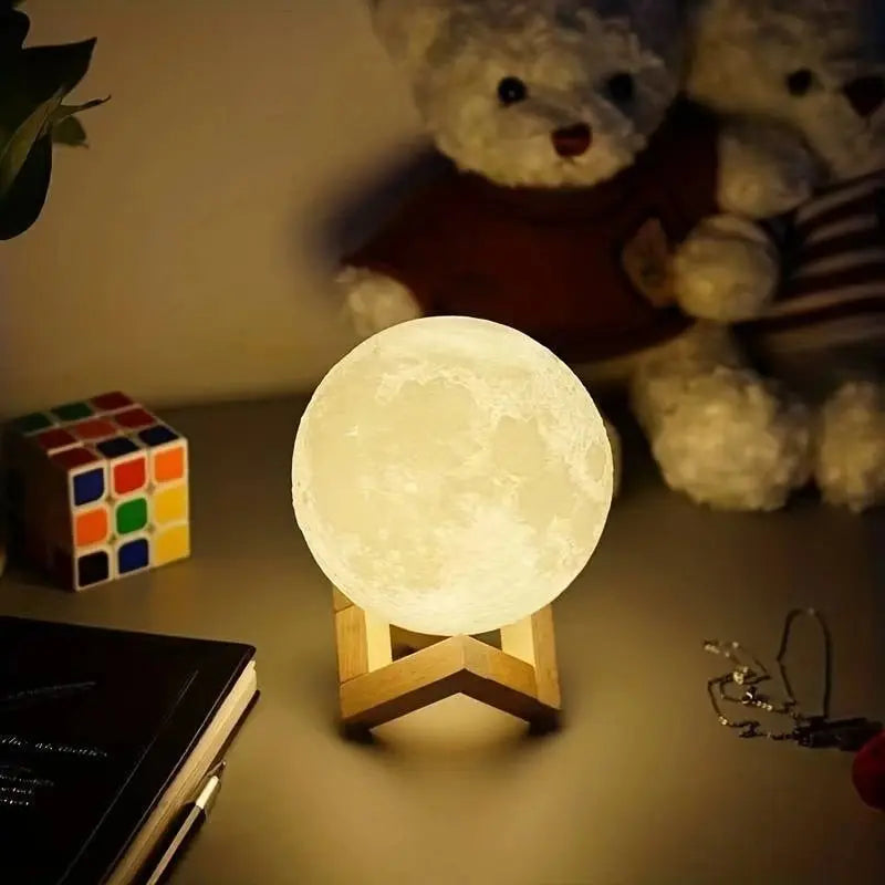 Lâmpada LED Moon Light Galaxy – A Magia do Espaço na Sua Casa!