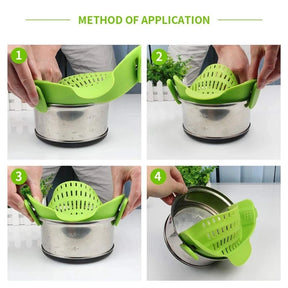 Coador Universal de Silicone para Panela – Antiderrapante e Food Grade