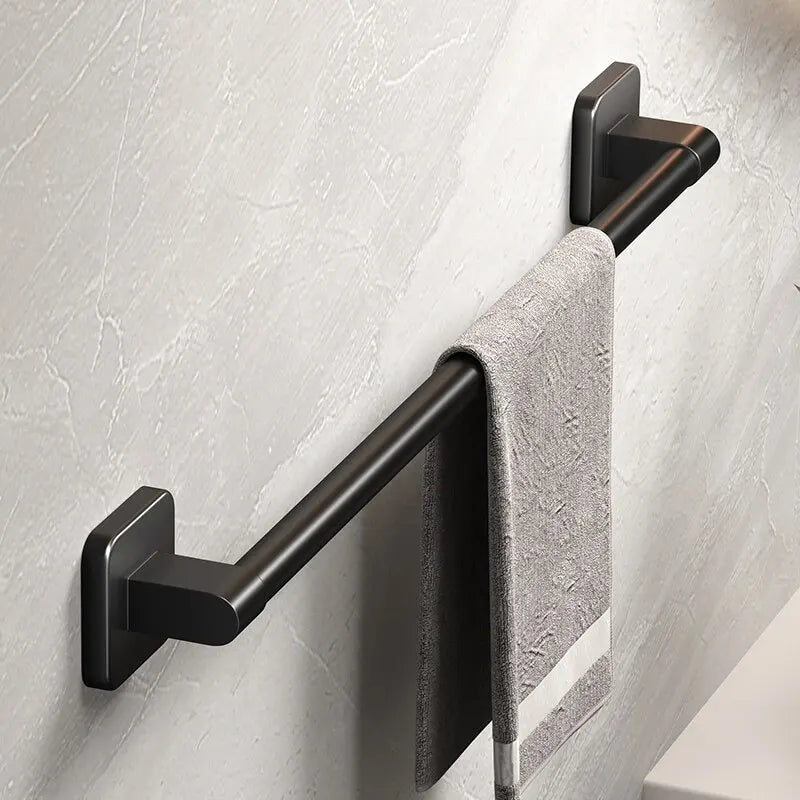 Toalheiro de Parede Sem Perfuração – Rack de Armazenamento Horizontal para Banheiro e Cozinha