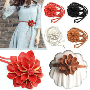 Cinto de Cintura Floral Feminino - Luxo Boêmio com Decoração de Flor