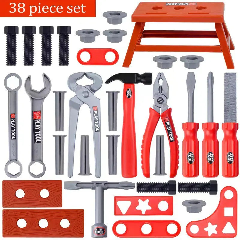 Conjunto de Ferramentas para Crianças - Furadeira, Chave de Fenda e Brinquedos de Reparo