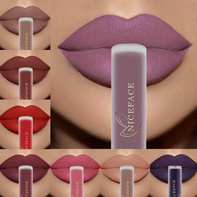 Lip Glaze Matte Velvet - 20 Cores, Alta Pigmentação, Longa Duração