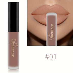 Lip Glaze Matte Velvet - 20 Cores, Alta Pigmentação, Longa Duração
