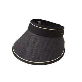 Chapéu de Sol Dobrável - Palha Casual para Proteção ao Ar Livre