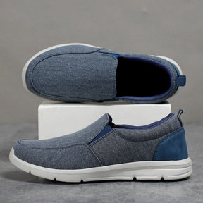 Sapatos masculinos de verão, sapatos de lona, respiráveis, confortáveis, tênis para caminhada ao ar livre, mocassins clássicos para homens