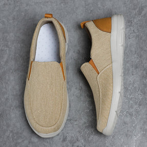 Sapatos masculinos de verão, sapatos de lona, respiráveis, confortáveis, tênis para caminhada ao ar livre, mocassins clássicos para homens